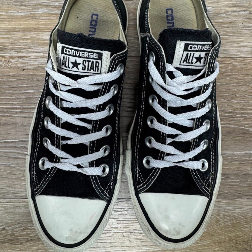 Converse Chuck Taylor All Star Ox Black Canvas Sneaker Women's Size 7 - Picture 2 of 7